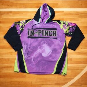 Berserk Purple/Black/Yellow Pullover Hoodie A Rod/J Rod Oversized Graphic Sz XXL